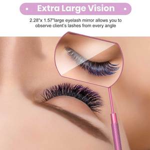 Miroir de perfection de cils haute définition pour les amateurs de maquillage Miroir d'extension de cils de luxe pour les artistes professionnels de cils - Product Image 3