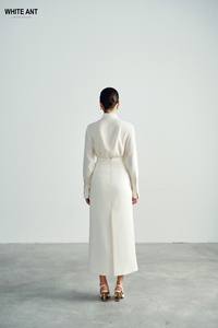 Unique Design Women's <b>Skirts</b> <b>Long</b> A-line <b>Skirt</b> ORIANA SLIP <b>SKIRT</b> Rayon Spandex Woven Fabric Ladies Clothes WHITEANT Factory - Product Image 2