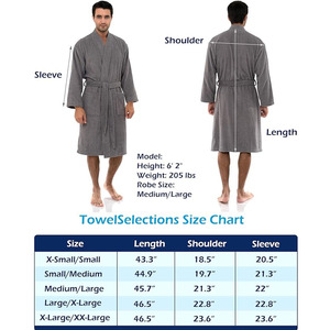 Otoño e Invierno cálido largo Coral terciopelo grueso pareja albornoces de baño hombres mujeres bata toallas de baño para adultos - Product Image 6