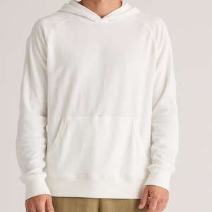 Sweat-shirt à capuche en coton biologique pour hommes Serviette éponge pour hommes Pull à capuche personnalisé avec poche - Product Image 4