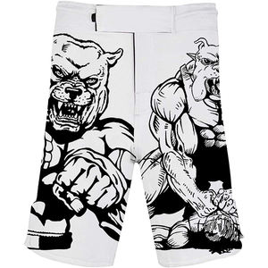 Shorts de MMA en polyester sublimé, séchage rapide, respirant, taille élastique, vêtements d'entraînement dynamique - Product Image 3