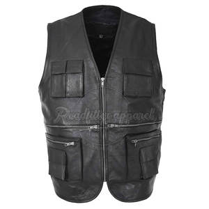 Respirant hiver chaud hommes gilet en cuir tenue décontracté prix raisonnable hommes gilet en cuir - Product Image 4