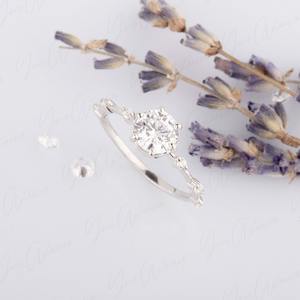 Anillo de piedras preciosas de topacio blanco, joyería para mujer, joyería de estilo bohemio de Plata de Ley 925, anillo hecho a mano de tendencia, regalo para ella - Product Image 2