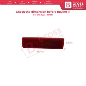 Reflector de Parachoques Trasero Izquierdo o Derecho BSP814 7700353184 para Master 2 Trafic Opel Movano A Bross Auto Parts Hecho en Turquía - Product Image 3