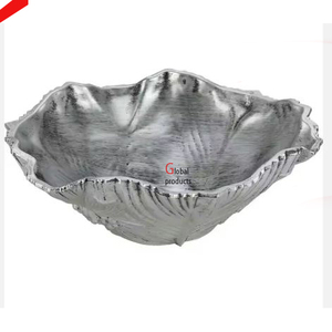 Cuenco para servir de aluminio y metal con forma de ala con acabado dorado brillante de alta calidad para restaurante y bar de hotel - Product Image 4