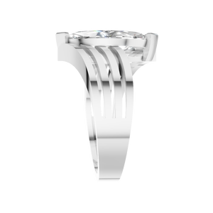 Bague de mariage de luxe en or massif 14 carats avec moissanite taille marquise sertie à griffes pour homme et femme, idéale pour les fiançailles et les soirées, bijoux raffinés - Product Image 2