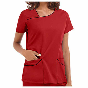 Personnaliser soins infirmiers médicaux col en V hommes gommage hôpital uniforme gommage ensemble médecin uniforme pour femme - Product Image 3