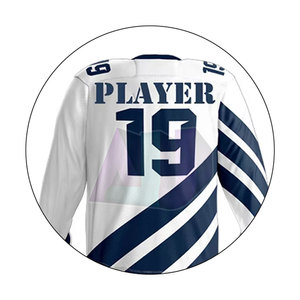 Conjuntos de Uniformes de Hockey sobre Hielo de Moda, 100% Poliéster, Transpirables, que Absorben la Humedad, Tallas y Colores Personalizables, Servicio OEM Disponible - Product Image 4