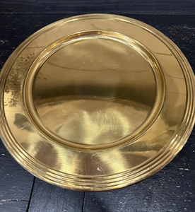 จานรองอาหารสแตนเลสขัดเงาสีทองอร่าม งานแฮนด์เมด สไตล์โมเดิร์น สำหรับใช้ในครัว จานโลหะสำหรับเสิร์ฟอาหาร สามารถปรับแต่งโลหะและสีได้ - Product Image 5