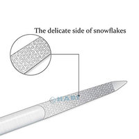 Lima de Uñas Mini de Acero Inoxidable de Alta Calidad con Patrón de Diamante de Doble Cara, Opción de Logotipo Personalizado y Marca Privada para Cuidado de Belleza