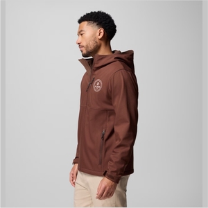 <b>Men's</b> Wholesale Windproof and Waterproof Breathable Hooded Zipper Softshell <b>Jacket</b> Streetwear Style with Embroidered Technics - Product Image 6