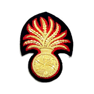 Latest Design Handmade Custom Gold Bullion Wire Embroidery Blazer <b>Badges</b> with 3D Logos in Best Quality - Product Image 1
