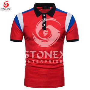 Polo informal para hombre al por mayor, ropa de verano de secado rápido de alta calidad, manga corta estampada, talla XL - Product Image 5