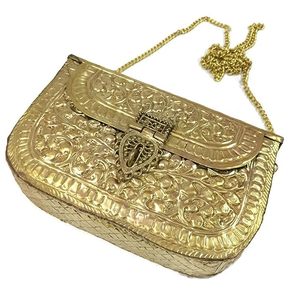 Bolso de mano de latón de lujo para looks festivos, hecho a mano, estilo étnico, para mujer, ideal para bodas reales. - Product Image 5