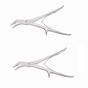 Rongeur à double action en acier de 22,9 cm (9 pouces) à mâchoires angulaires latérales, 3 mm 6 mm, ensemble d'instruments chirurgicaux - Product Image 1