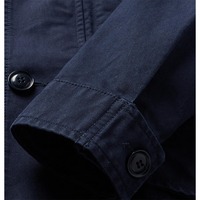 Chaqueta Safari de Lona para Hombre, Cortavientos, Impermeable, Transpirable, de Secado Rápido, Estilo Urbano, Holgada, para Caza, Informal, 100% Algodón