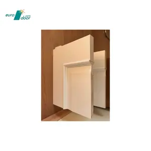 Kualitas tinggi kayu Spanyol tradisional pintu internal veneer kayu ek mengangkat dan garis pintu panel