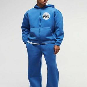 Combinaison de sport Survêtement en coton élégant Vêtements quotidiens Ensemble de couple assorti Streetwear confortable Survêtement à capuche Pantalon de survêtement - Product Image 1