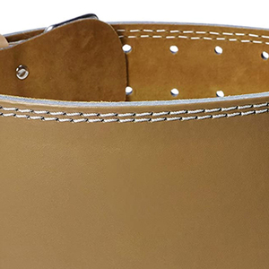 Weightlifting Training Classic Leather Fitness Belt for Men Gym Workout Fitness Adjustable Weight Lifting Belt - Product Image 5