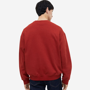 Sweatshirts ras du cou à coupe ample de qualité supérieure pour hommes Nouvelle mode à manches longues Logo privé personnalisé Teint uni pour l'hiver Décontracté - Product Image 4