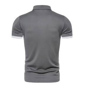 Wholesale <b>Men's</b> Short Sleeve for <b>Polo</b> <b>Shirts</b> for Summer Stylish Solid Pattern Knitted Fabric Adults Wear - Product Image 2