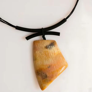 BIJOUX Nouvelle Arrivée Buffalo Ox Corne Collier Poli Animal Style Os Bijoux Conception Naturelle Perles Femmes Filles De Mariage - Product Image 3