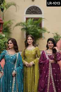 Diseñador indio pakistaní Salwar Kameez Bollywood vestido de fiesta traje de boda y Festival desgaste bordado trabajo Salwar Kameez - Product Image 2