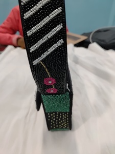 Handmade Embroidered Eco-Friendly Fashion <b>Bag</b> with Zip Closure and Single Strap - Product Image 5