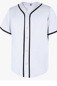 Maillots de baseball unisexes à boutons, chemises imprimées respirantes, ensembles de sport de softball, t-shirts actifs - Product Image 2