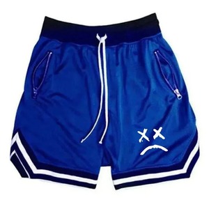 Summer Basketball Running Shorts Hommes Haute Qualité Social Taille Elastique Imprimé Sets Plus Size Breathable Quick Dry 6 Colors - Product Image 1