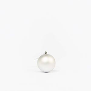 Boules de Noël argentées 4 pièces 10 cm Boules en plastique et décorations d'arbre - Product Image 1