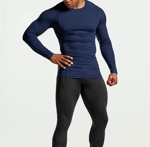 Men's Custom Sublimation Printed <b>Black</b> Rash Guard Quick Dry <b>Long</b> <b>T</b>-<b>shirt</b> Sportswear Training Running Adult Gym Sweatsuit - Product Image 4