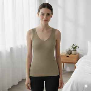 Nuevas mujeres verano transpirable cuello en V Color sólido tejido chaleco Sexy camiseta sin mangas Spandex/poliéster estilo dulce Casual - Product Image 6