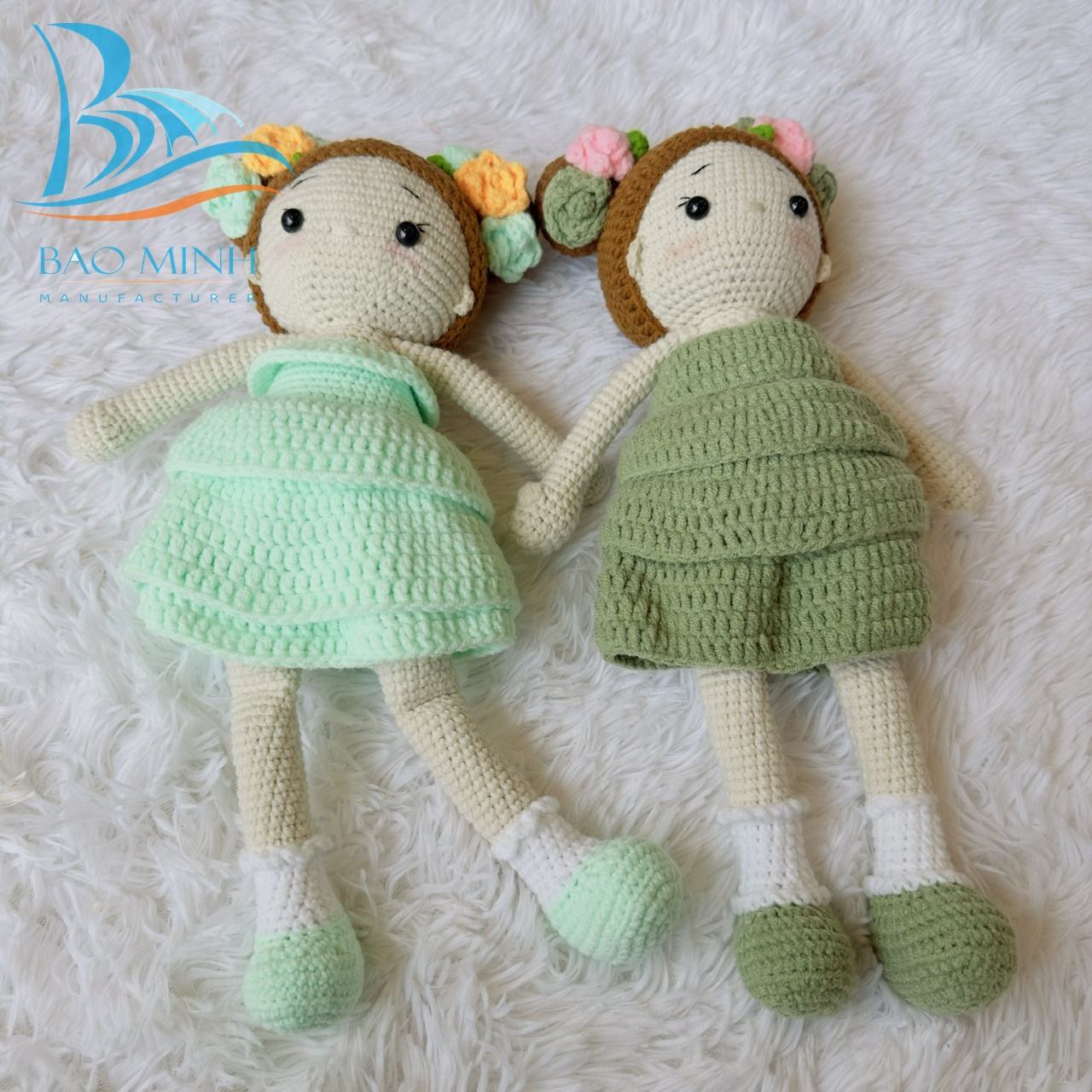 Bun Hair Doll Green