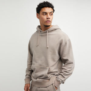 OEM Sweats à capuche de haute qualité à bas quantité minimale de commande impression personnalisée broderie logo 350 Gsm sweat surdimensionné doublé polaire sweat à capuche personnalisé pour hommes - Product Image 2