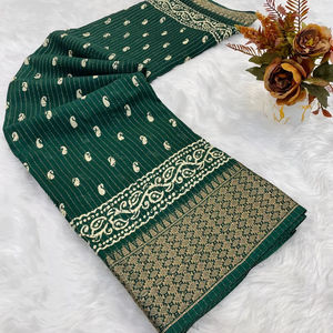 Saree pour les amateurs de mode Designer indien Dernier traditionnel indien Dola Soie Saree Exclusif Fancy Party Festival Vêtements de mariée - Product Image 1