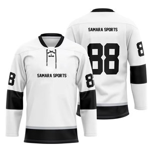 Vente en gros, maillot de hockey sur glace professionnel personnalisé, maillot sublimation de votre numéro de nom pour les jeunes et les adultes - Product Image 1