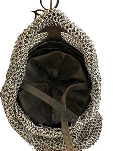 Casco vikingo de malla hecho a mano, casco Medieval de acero, Armadura de Halloween, cascos góticos para acampar, regalo al mejor precio - Product Image 2