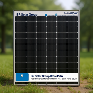 Panneau solaire monocristallin HJT à haute efficacité BR Solar Group BR-M450W 550W - Product Image 3