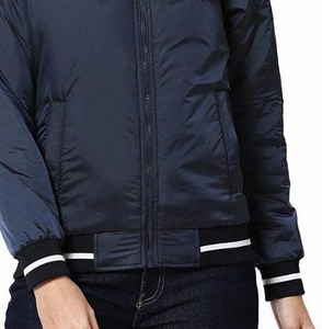 PRO ENTERPRISES Chaqueta Bomber de invierno para mujer-Ajuste cómodo Tela de lona transpirable 100% Poliéster Shell Stand Collar Cremallera - Product Image 3