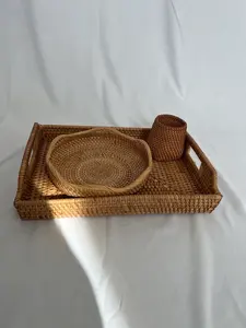 Plateaux de service en rotin en gros-Plateaux de restauration jetables écologiques de qualité supérieure - Product Image 6