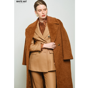 Liam hecho a mano Alpaca abrigo de gran tamaño cómodo forro de lana Odm lavable cada uno en bolsa de polietileno del fabricante de Vietnam - Product Image 3