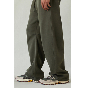 Pantalones Deportivos Casuales para Hombre al por Mayor, Pantalones de Chándal de Felpa de Alta Calidad con Cintura Media, Cierre Elástico, Frente Plano, Servicio OEM - Product Image 6