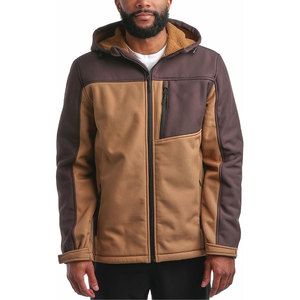 Men's Winter <b>Waterproof</b> Denim Zipper Closure Softshell <b>Jacket</b> OEM Service Eco-Friendly Vintage Stand Collar Front Logo - Product Image 1