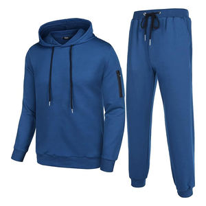 Conjunto deportivo informal para hombre de 2 piezas, sudadera con capucha y pantalones de jogging. - Product Image 4