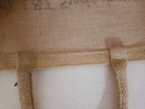 Bolso de mano de arpillera de playa personalizado, bandolera con asa de cuero, bolso de compras promocional, bolso de yute, Impresión de logotipo de tamaño personalizado - Product Image 5