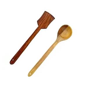 <b>Wooden</b> Spoons for <b>Cooking</b> 7 Piece <b>Wooden</b> Kitchen <b>Utensil</b> Set Made of Natural Solid Wood Material Includes Spoons Spatulas - Product Image 4