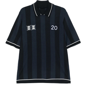 Design personnalisé marine à manches courtes tricoté pour hommes Polo pour hommes 90% coton 10% soie simple solide Style décontracté - Product Image 1