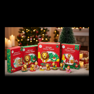 Figurines de lion africain pour Noël - Lot de 5 - Product Image 3