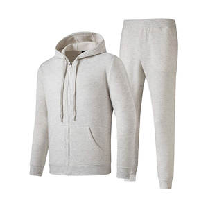 Ensemble de survêtement de jogging deux pièces pour homme en molleton technique de polyester avec logo personnalisé, sweat-shirt à capuche et pantalon de jogging - Product Image 4